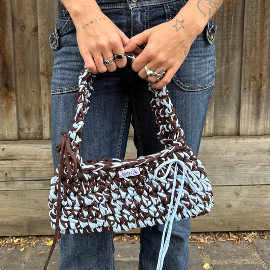 Candy Bag Large (Blue/Brown)
